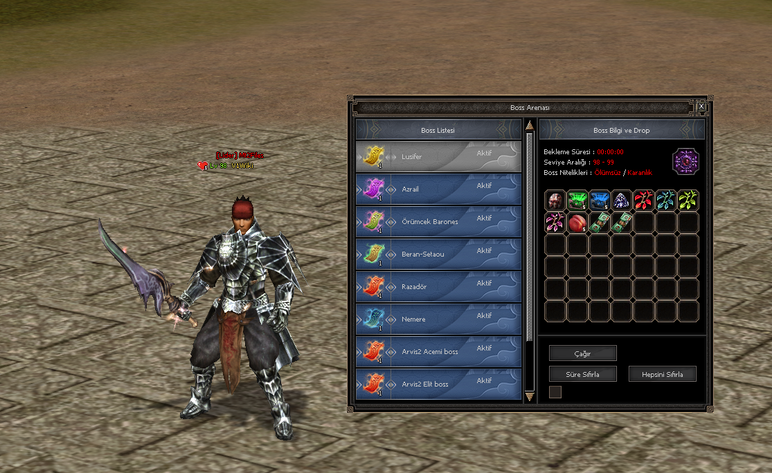 V1 boss arena sistemi